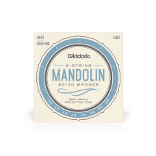 Набор струн D'ADDARIO EJ62 MANDOLIN 80/20 BRONZE LIGHT (10-34)